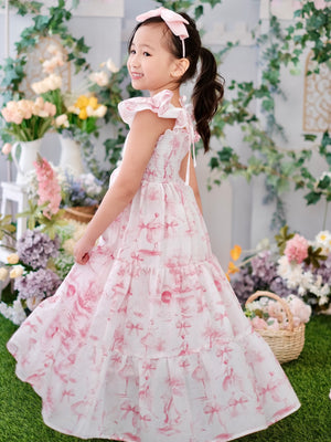 Amina Long Midi | Pink Toile
