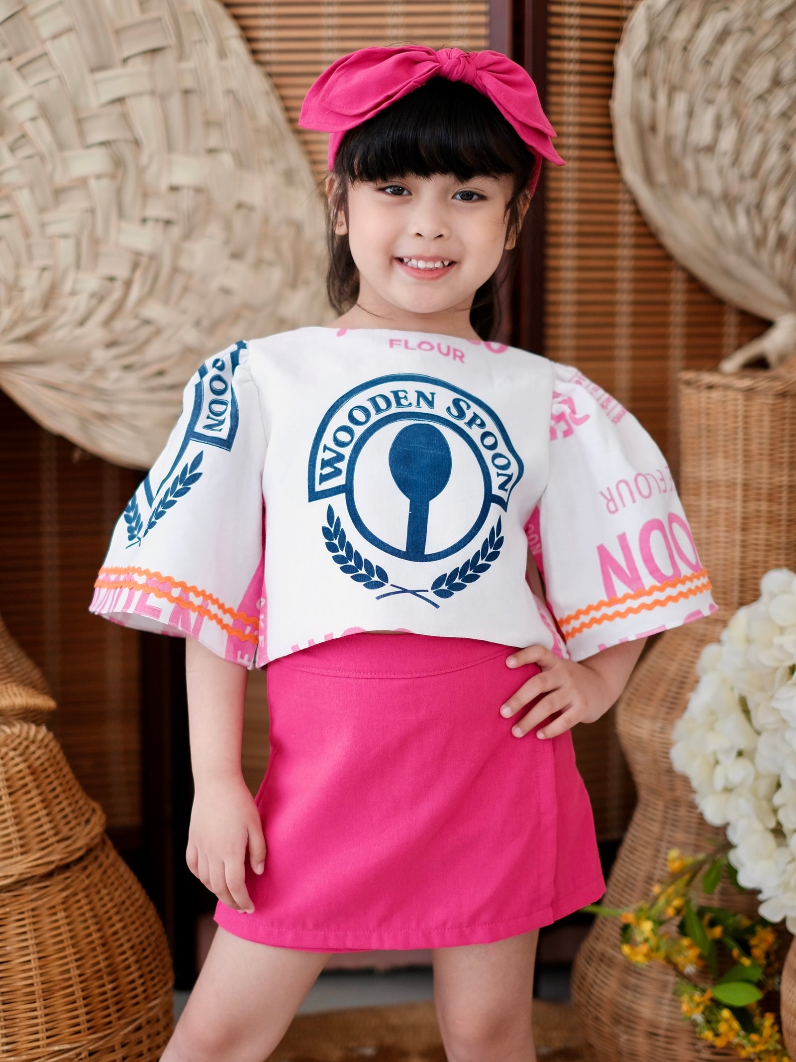 Brittany Skort | Hot Pink Linen