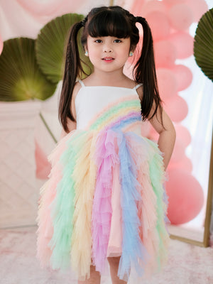 Amitola Tutu Dress | Rainbow Sorbet