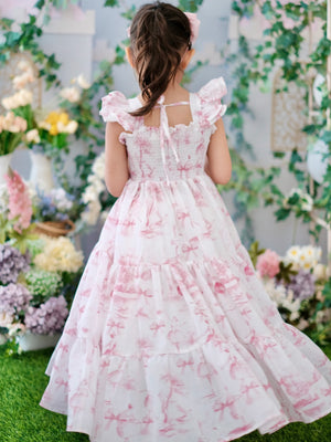 Amina Long Midi | Pink Toile
