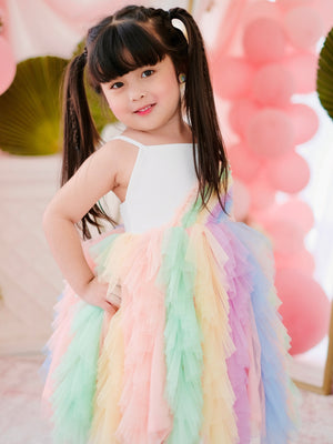 Amitola Tutu Dress | Rainbow Sorbet