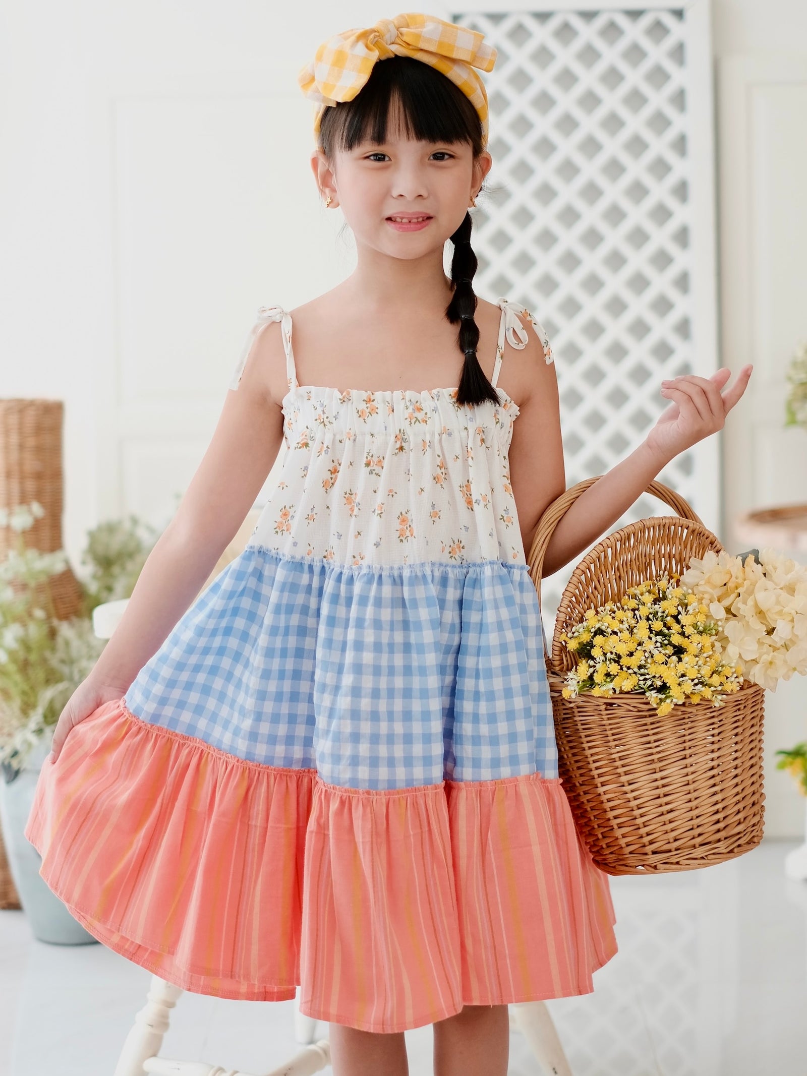 Silva Dress | Floral and Gingham