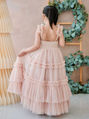 Emmanuelle Long Midi Dress | Champagne
