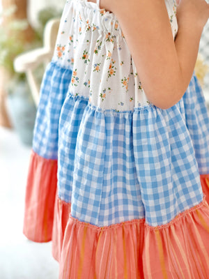 Silva Dress | Floral and Gingham