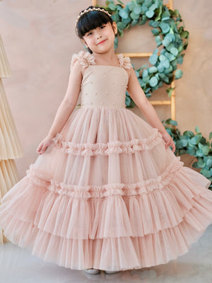 Emmanuelle Long Midi Dress | Champagne