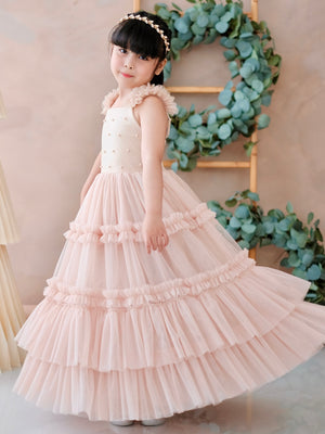 Emmanuelle Long Midi Dress | Champagne