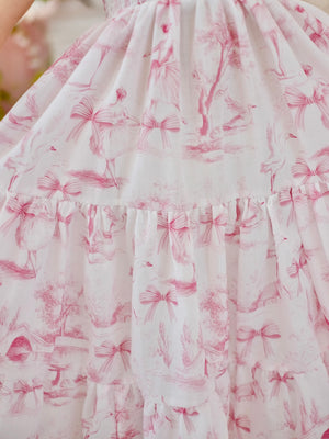 Amina Long Midi | Pink Toile