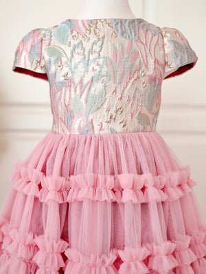 Iveline Jacquard Long Midi Tutu Dress