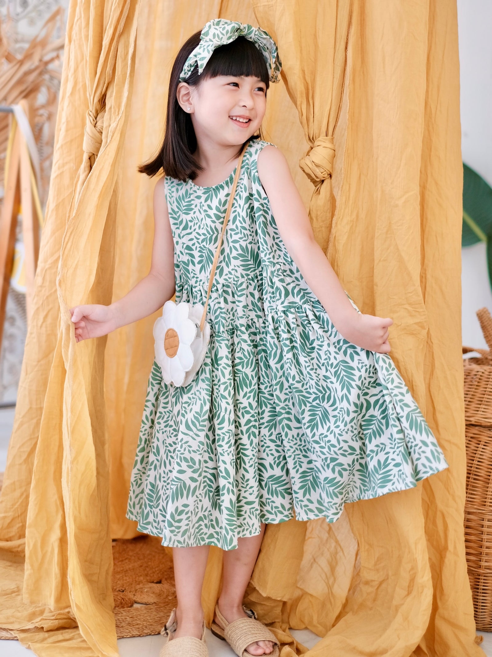 Arcata Dress + Set with Bow Headband