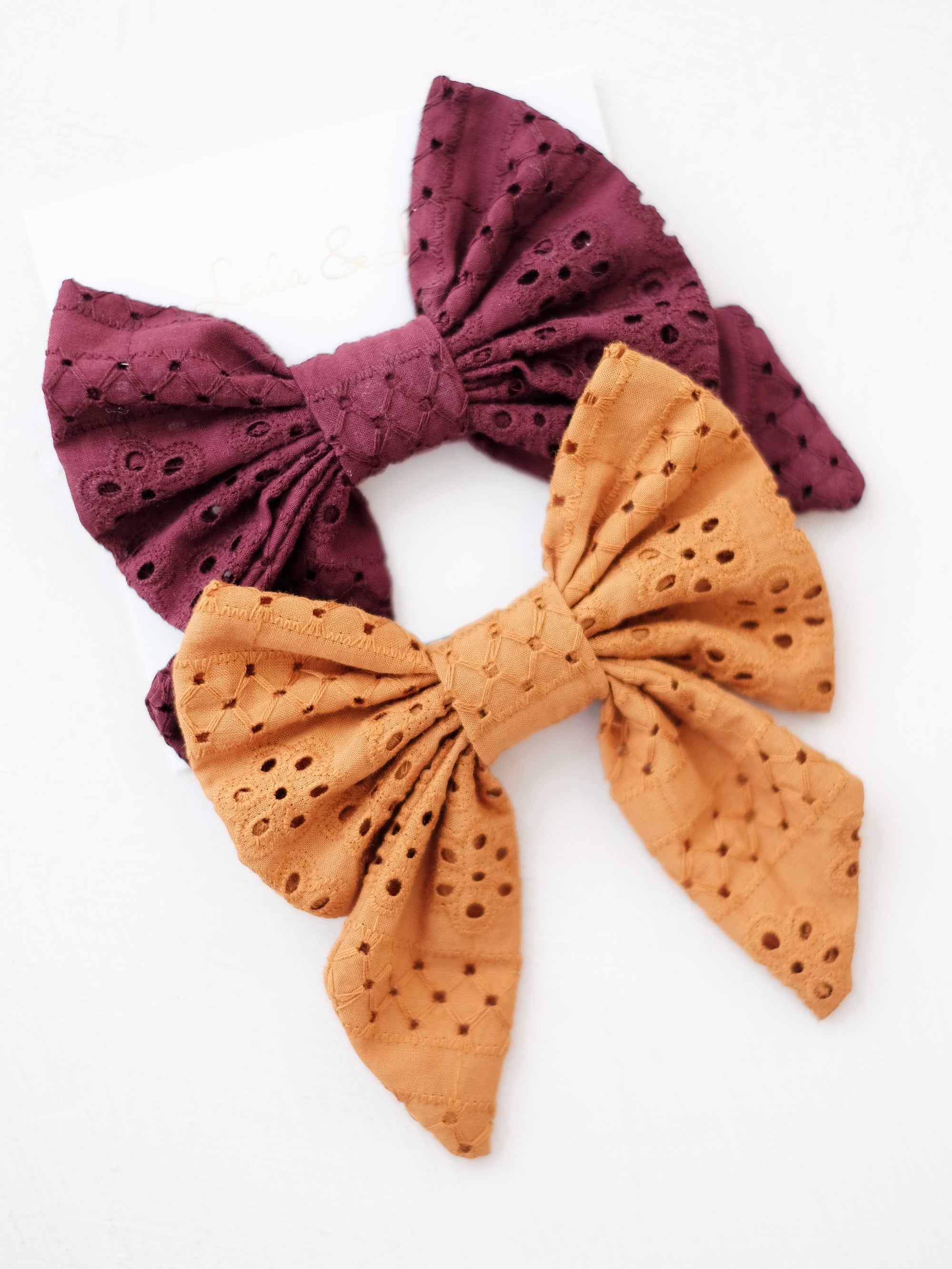 2-pack Sailor Bow | Broderie Anglaise