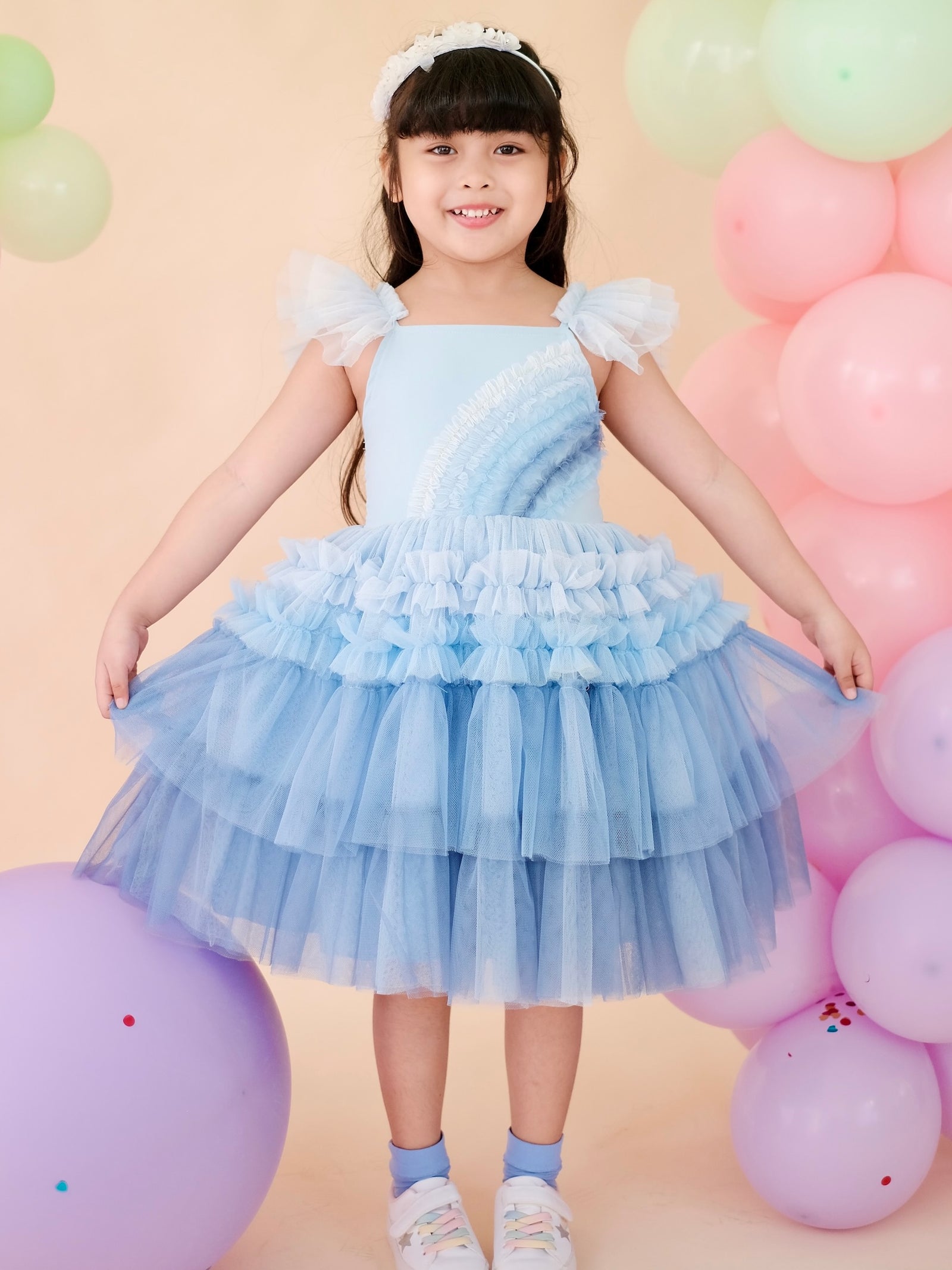 Winslow Tutu Dress in Blue