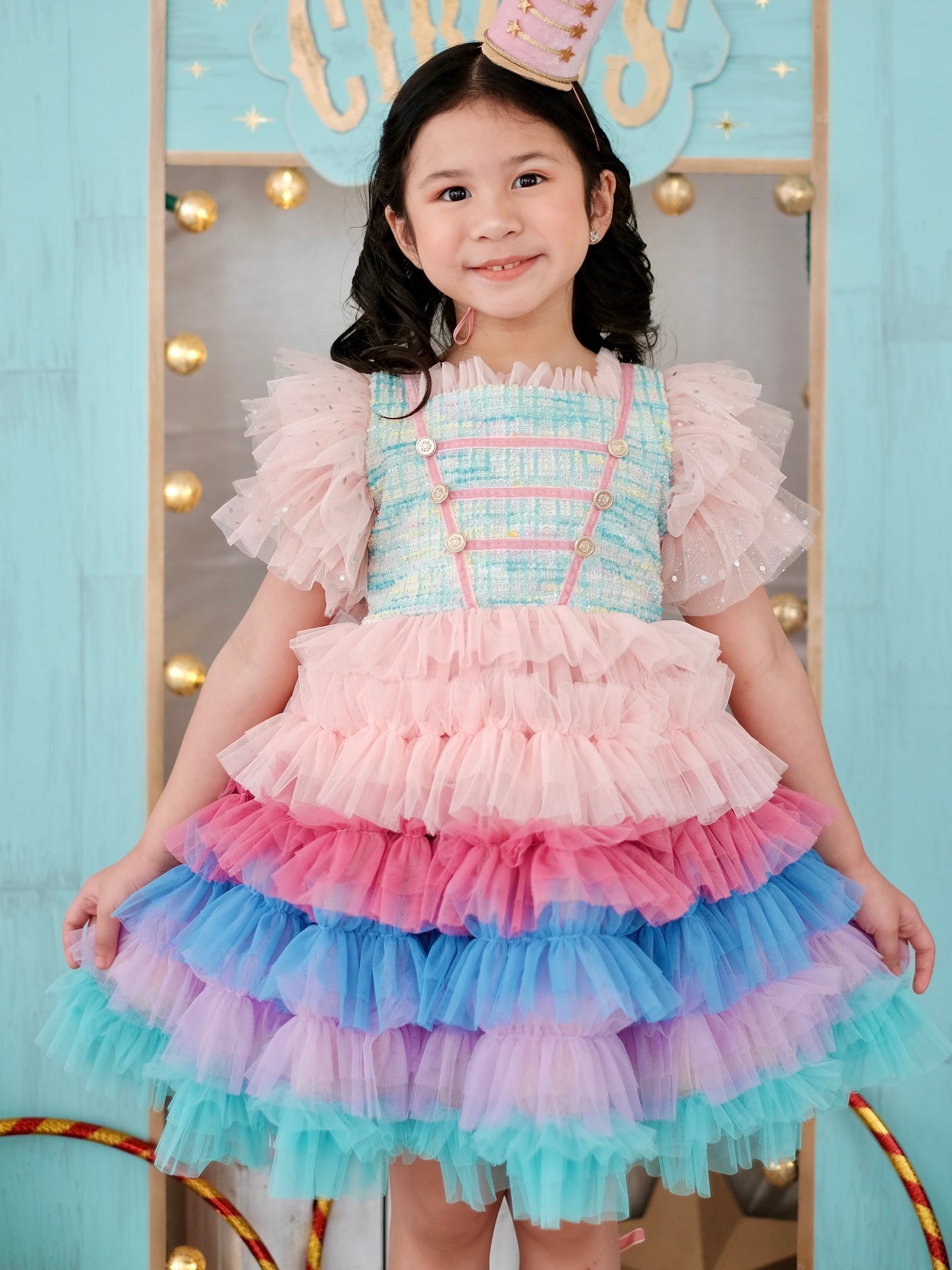 Nutcracker Vest in Mint Tweed