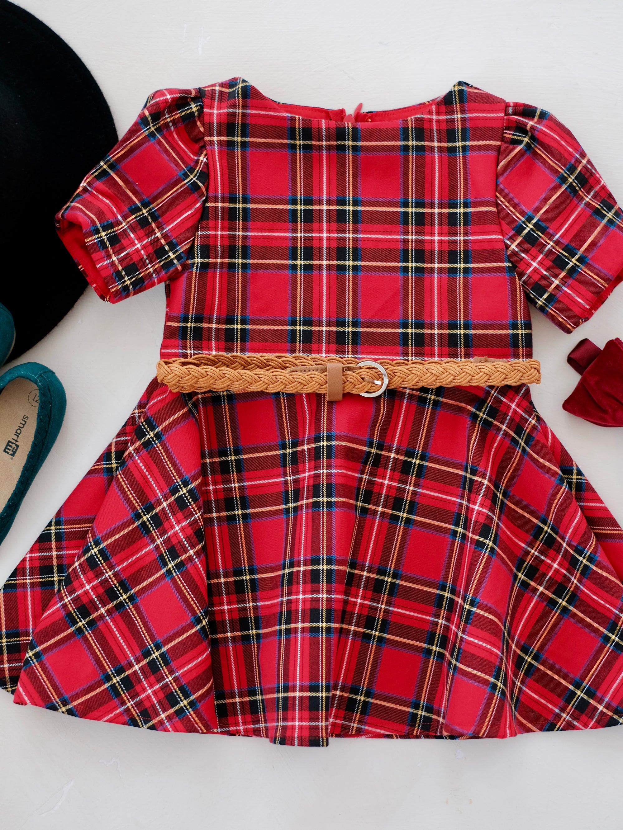 Sloane Dress | Set With Braided Belt