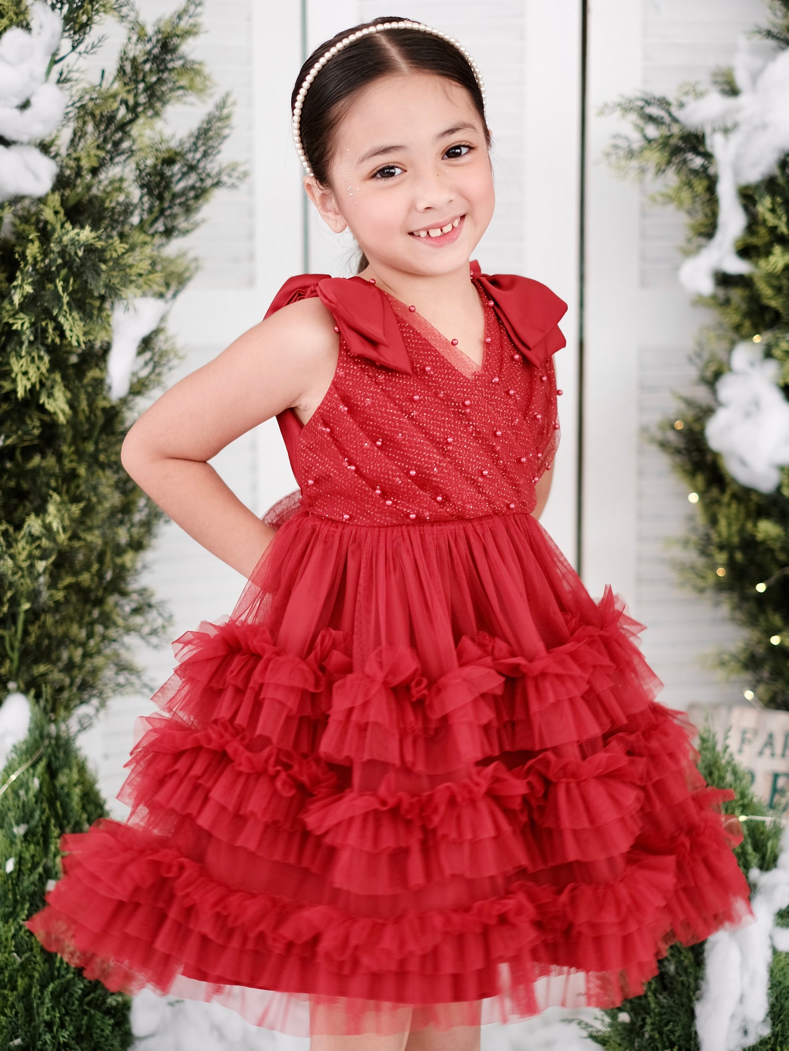 Clara Tutu Dress | Brick Red