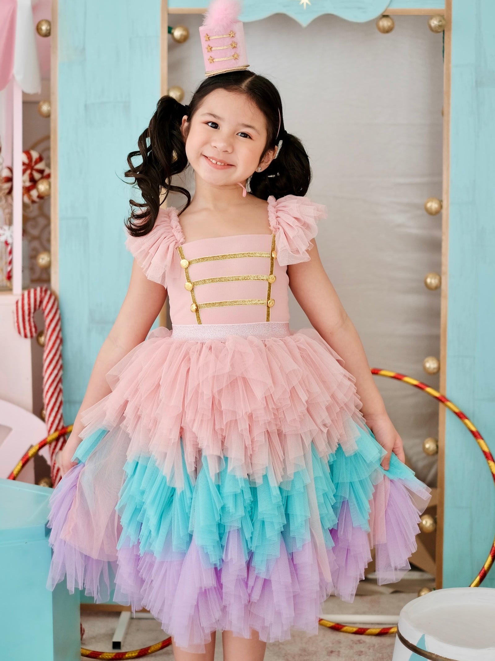 Laurette Skirt | Blush, Blue and Purple