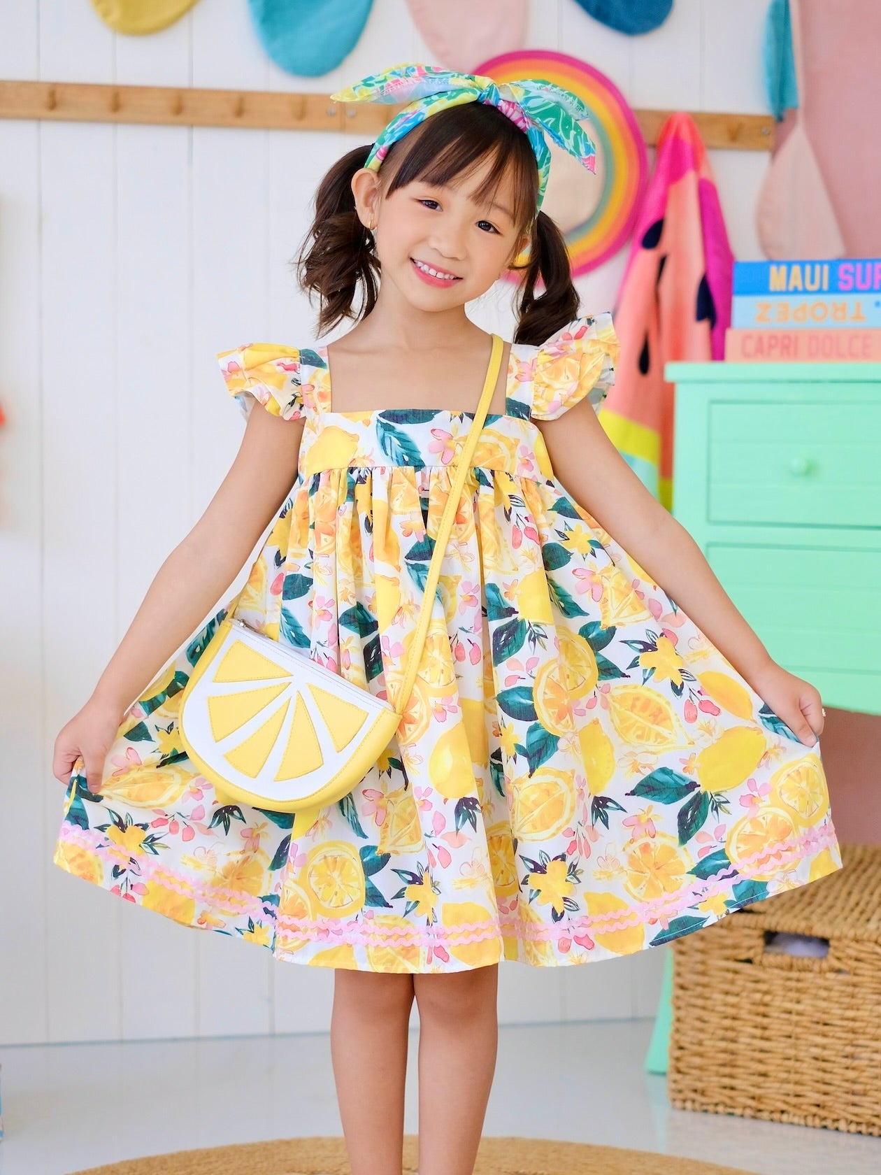 Tilda Mini Dress | Lemon