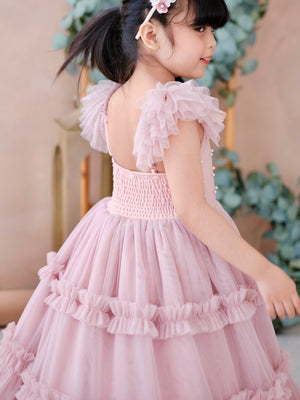 Lilianne Long Midi Dress | Dusty Pink