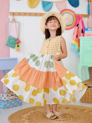 Baila Dress | Gingham and Polka Dot