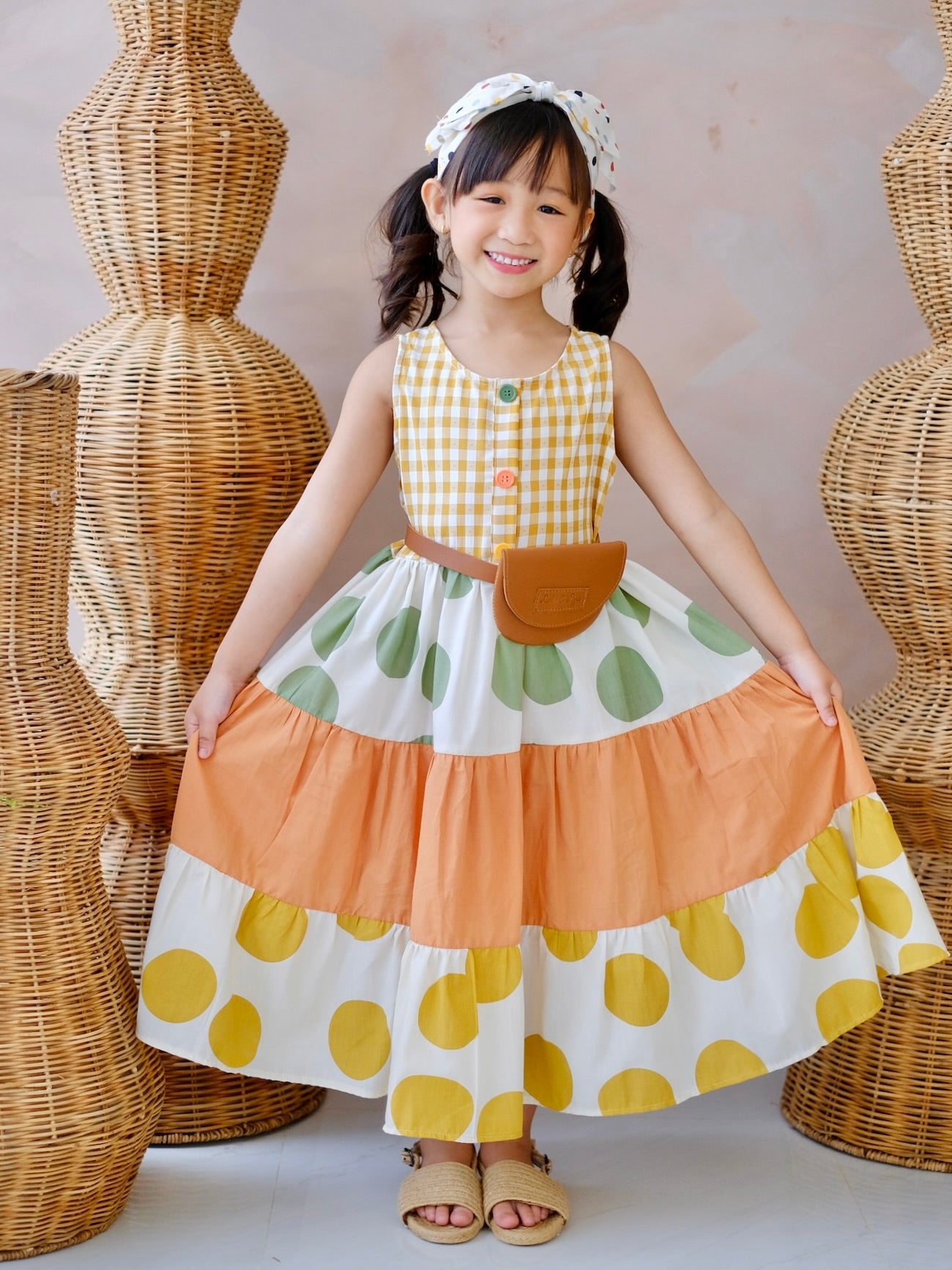 Baila Dress | Gingham and Polka Dot