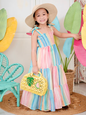 Eden Dress | Rainbow Stripes