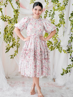 Sabrina Mini Floral Dress | Women | Pink