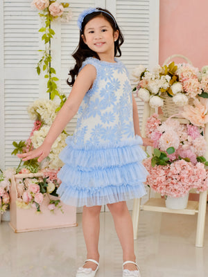 Jacquette Dress in Baby Blue