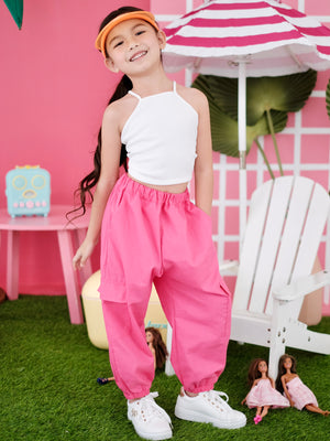 Gwen Cargo Pants | Pink