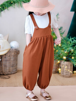 Georgie Overalls in Chestnut | Solo or Set