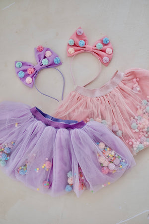 Pom Tutu Skirt and Headband Set | Pre-order
