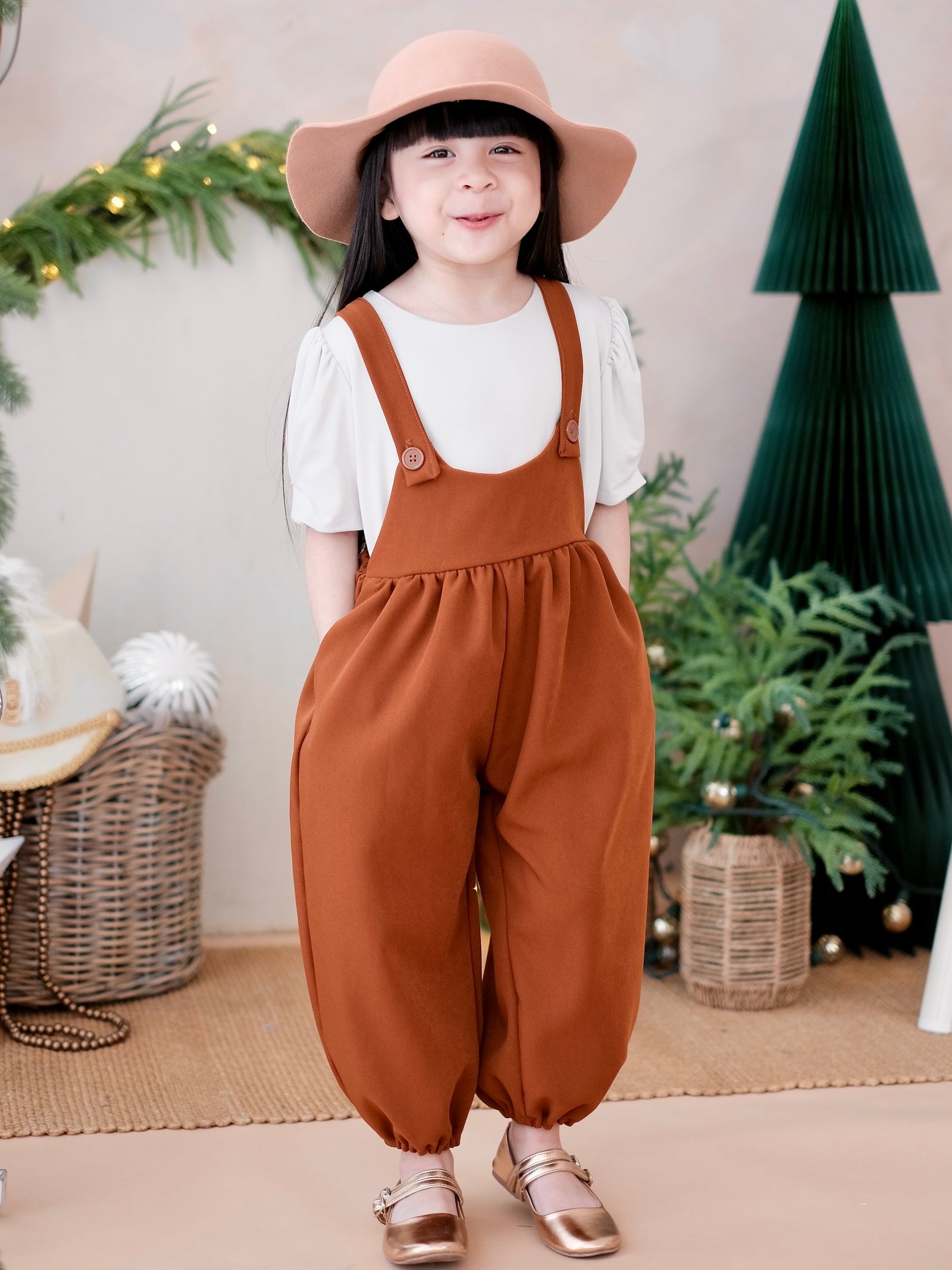 Georgie Overalls in Chestnut | Solo or Set