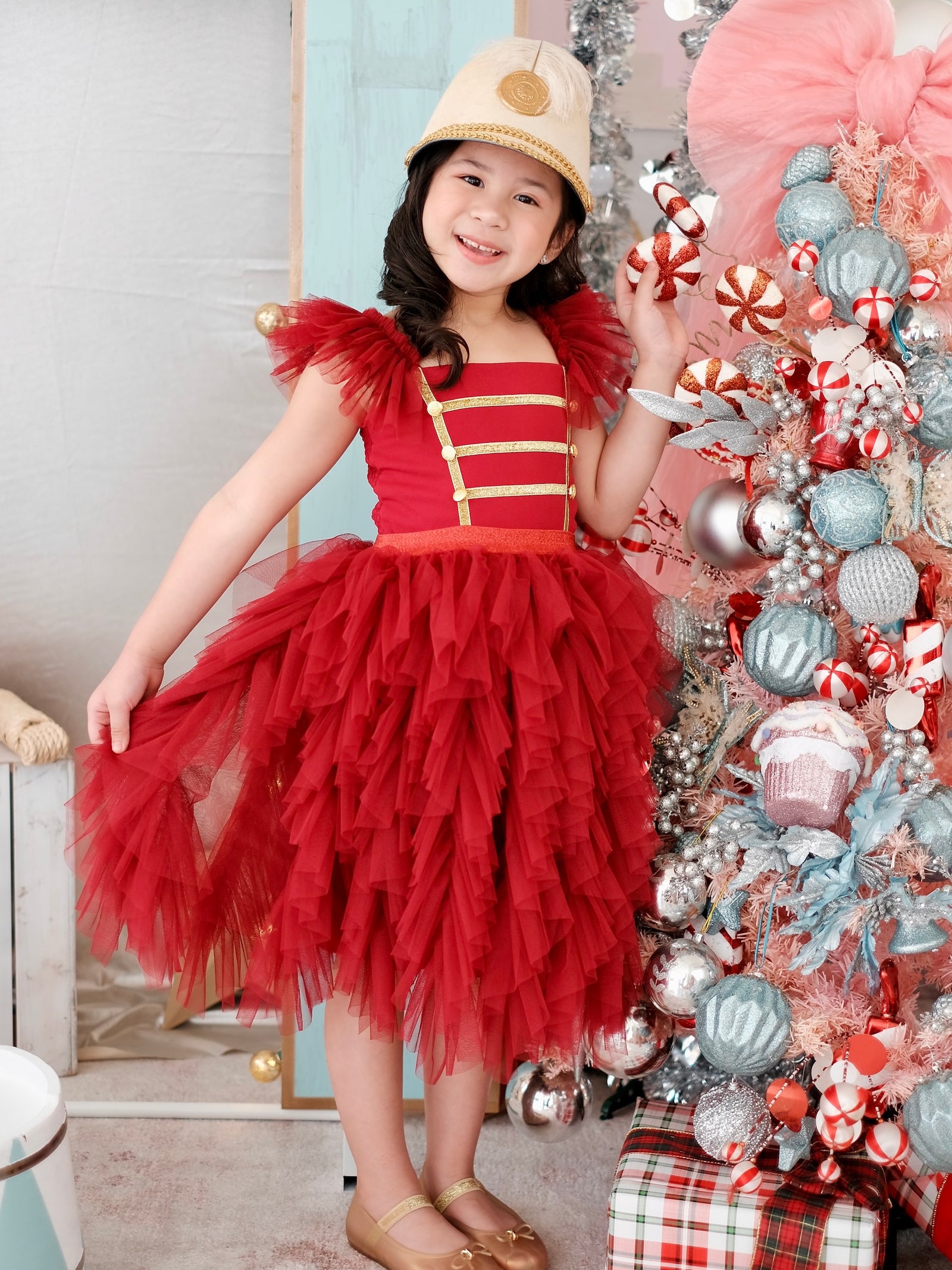 Laurette Nutcracker Top | Burgundy