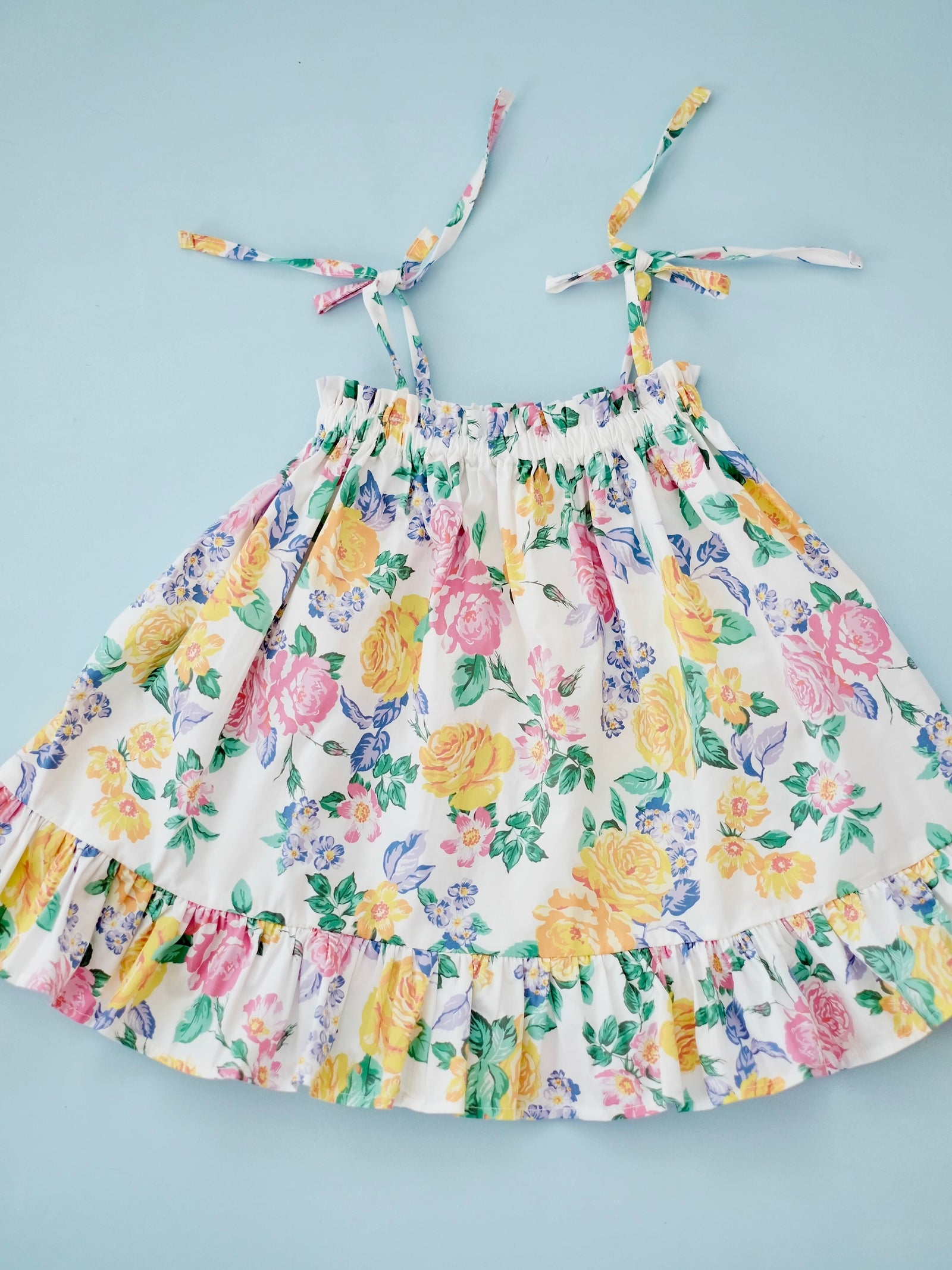 Emille Floral Dress Set with Headband | Tiny Threads | New