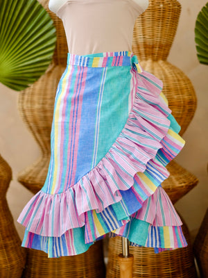 Amparo Linen Wrap Skirt | Halo Halo