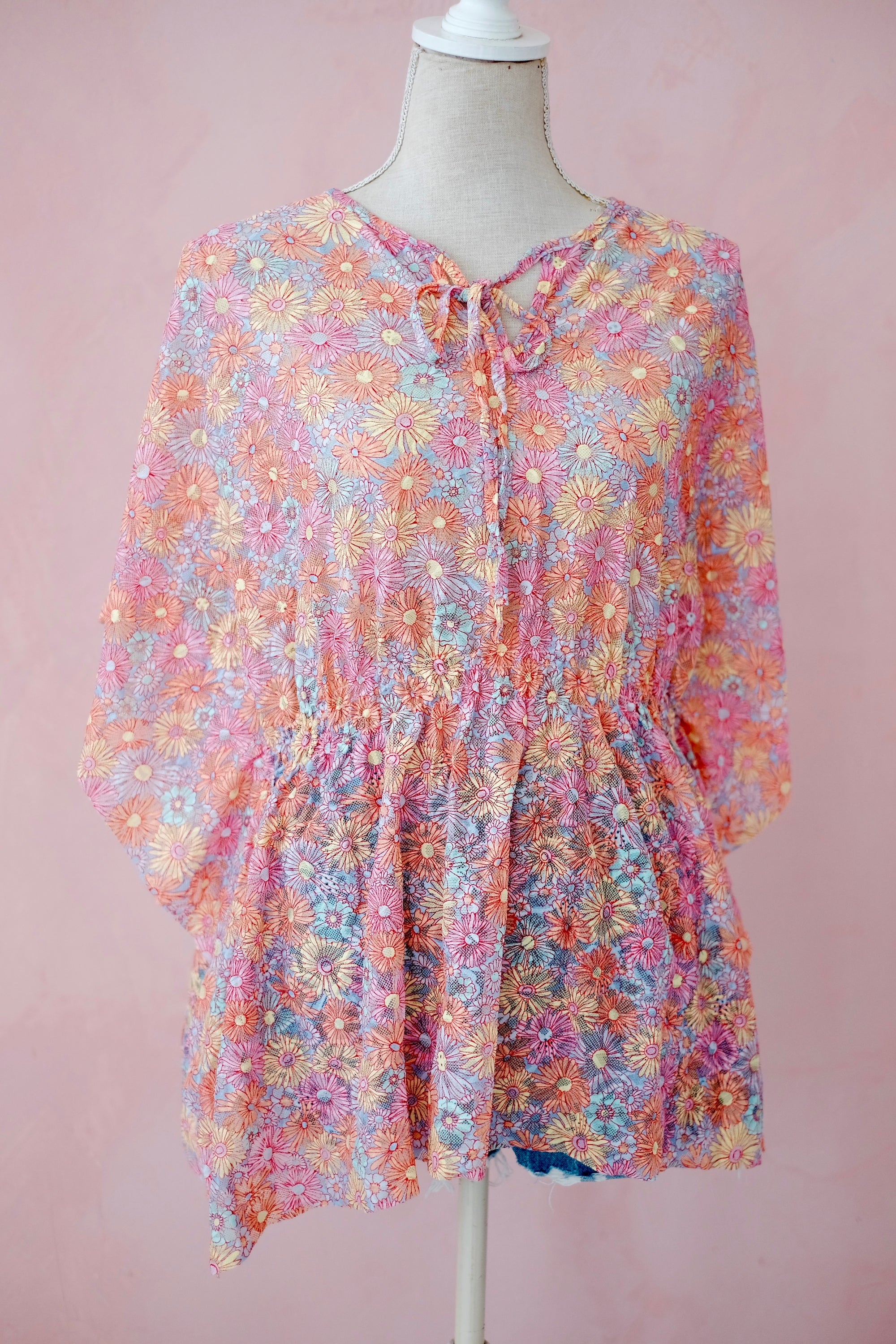 Rima Kaftan Top | Sheer Cover Up