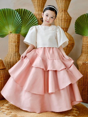 Lana Luxe Skirt in Dusky Peach