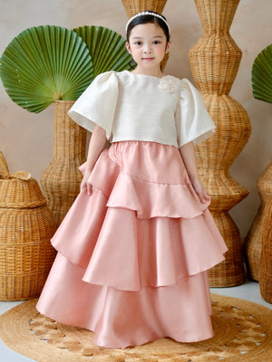Lana Luxe Skirt in Dusky Peach