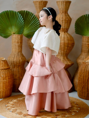 Lana Luxe Skirt in Dusky Peach