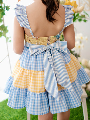 Floraline Dress in Gingham