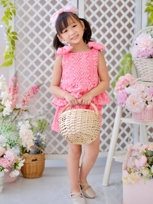 Madeline Top and Shorts Lace Set