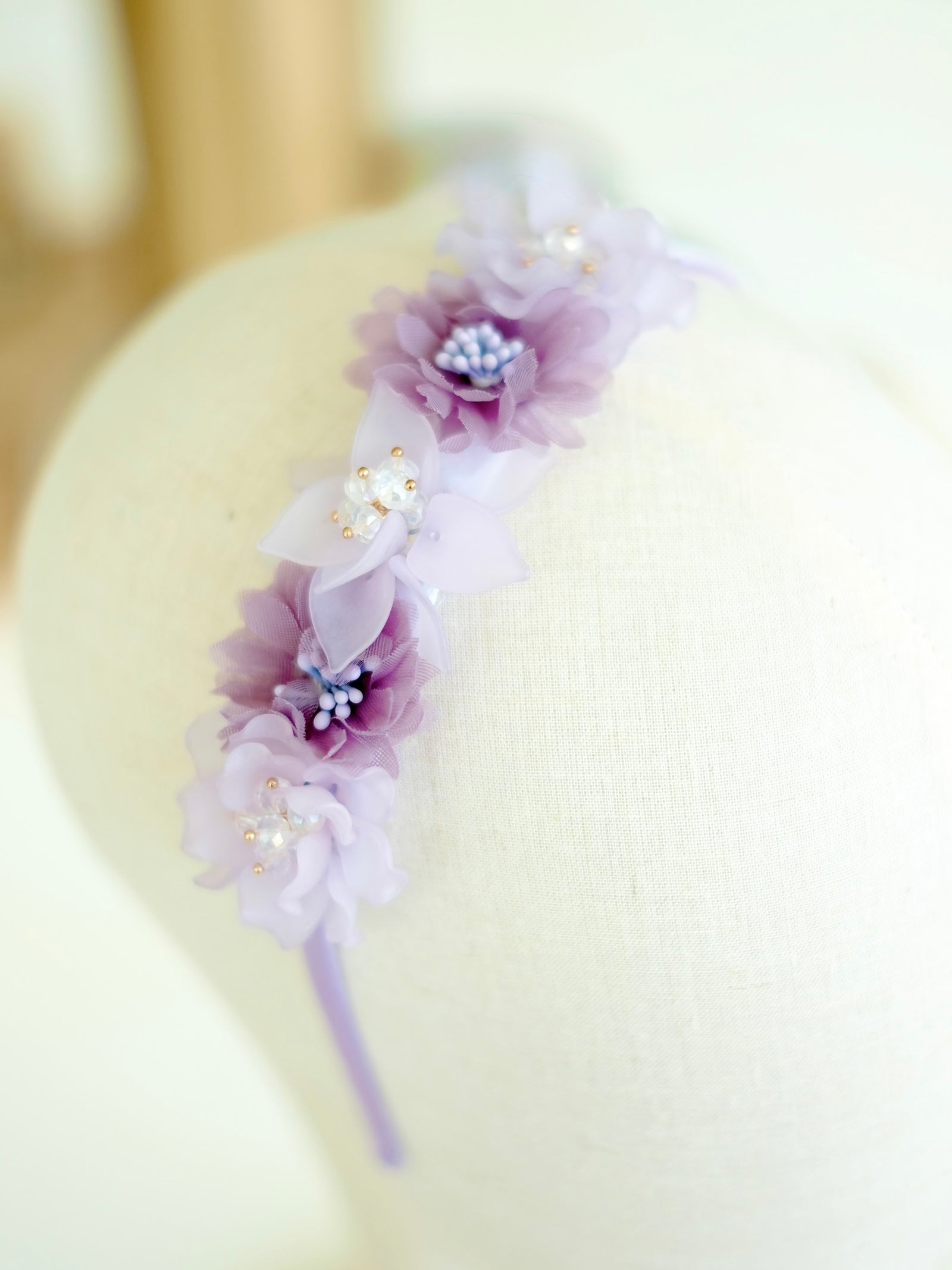 Frosted Floral Headband | Purple