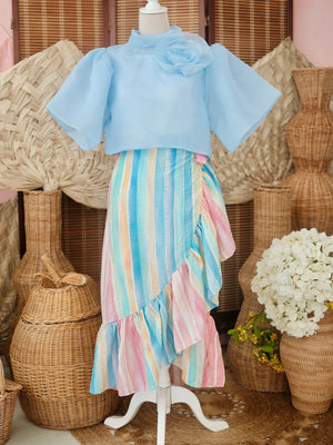 Amparo Wrap Skirt in Stripes | Women