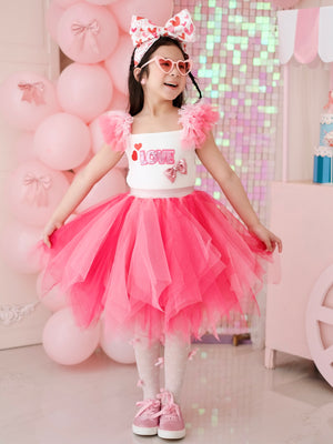 Love Tutu Set (Top and Frosted Tutu Skirt )