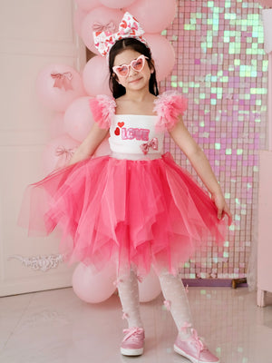 Love Tutu Set (Top and Frosted Tutu Skirt )