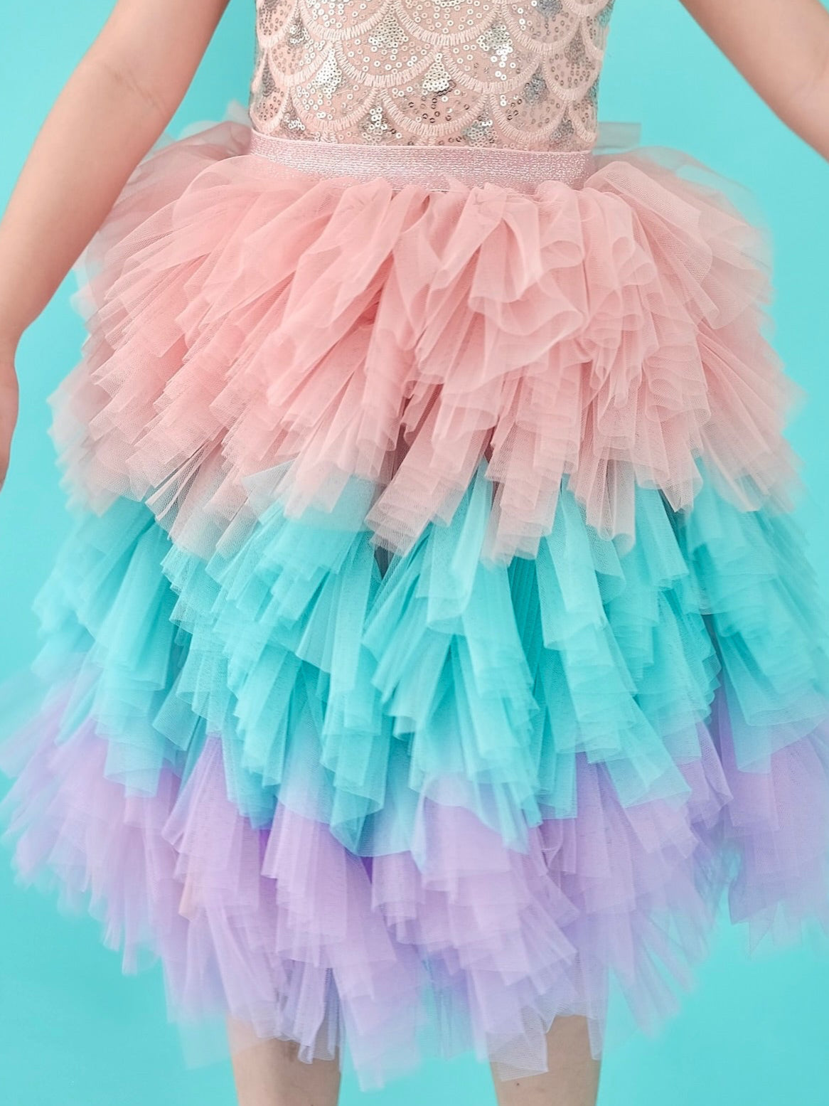 Laurette Skirt | Blush, Blue and Purple