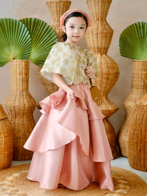 Lana Luxe Skirt in Dusky Peach