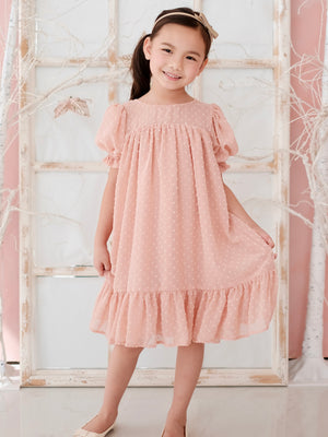Cassia Dress | Peach Parfait