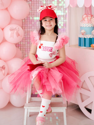 Love Tutu Set (Top and Frosted Tutu Skirt )