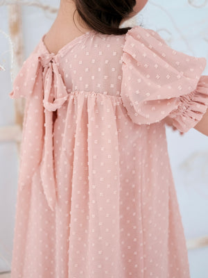 Cassia Dress | Peach Parfait