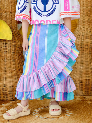 Amparo Linen Wrap Skirt | Halo Halo