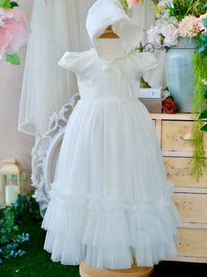 Iveline Pearl Long Christening Set